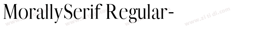 MorallySerif Regular字体转换